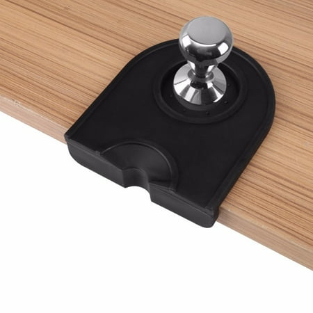 Vaorwne Manual Barista Coffee Espresso Latte Art Pen Tamper Holder Silicone Pad Mat Kitchen Accessories Black